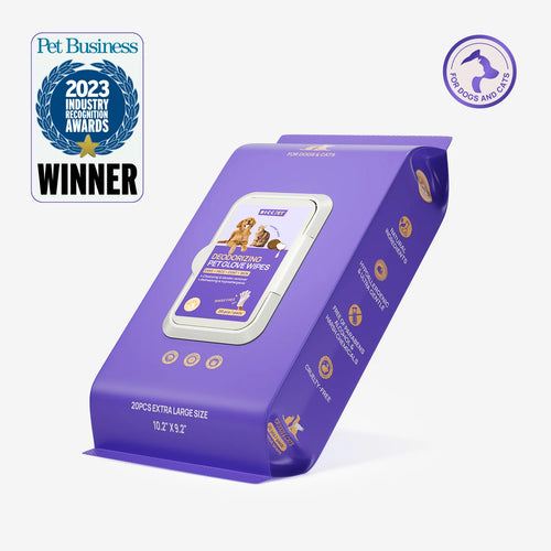 Pawse USA® Plant-Based Pet Bathing Glove Wipes (20 pcs)